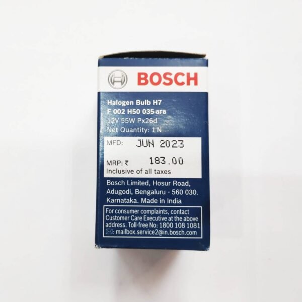 Bosch Halogen Bulb H7 | 12V 55W Px26d | F002H50035-8F8