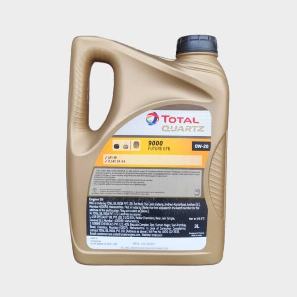 Total 0W-20 Engine Oil 3Ltr | Total Energies QUARTZ BS6 9000 FUTURE GF6