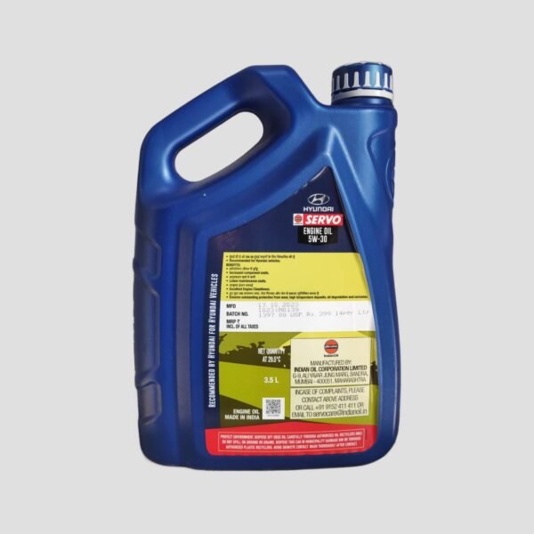 Servo Engine Oil 5W30 Premium | 3.5ltr All Hyundai Vehicles